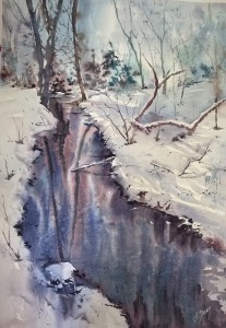 Ruisseau de Bruges hiver      